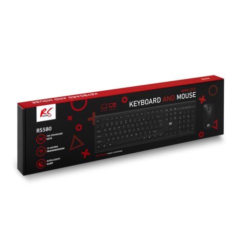 Klawiatura + mysz bezprzewodowa COMBO NanoRS, RS580 Klawiatura + mysz bezprzewodowa COMBO NanoRS, RS580