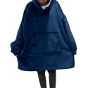 BQ82B Koc "typu bluza" 2w1 niebieski
