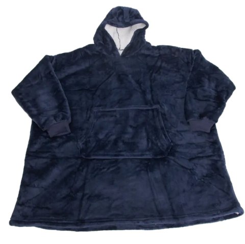 BQ82B Koc "typu bluza" 2w1 niebieski BQ82B Koc "typu bluza" 2w1 niebieski