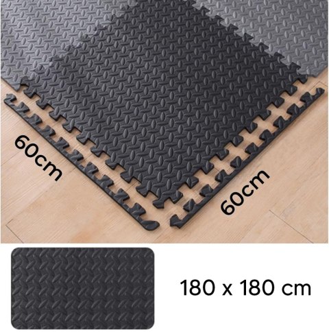 FT57A Mata puzzle 60x60 do siłowni z krawędzią FT57A Mata puzzle 60x60 do siłowni z krawędzią