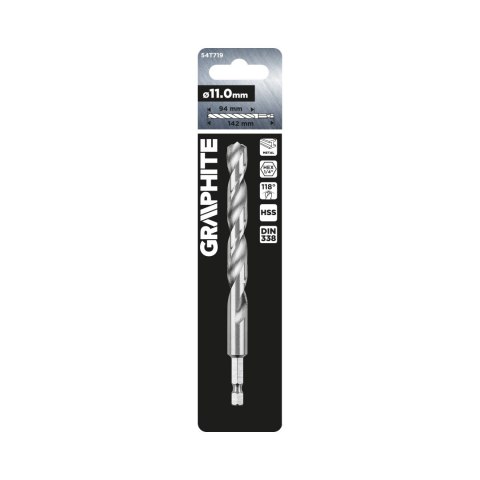 Wiertło do metalu Hex 11.0 mm Wiertło do metalu Hex 11.0 mm