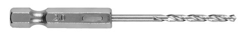 Wiertło do metalu Hex 2.0 mm, 3 szt. Wiertło do metalu Hex 2.0 mm, 3 szt.