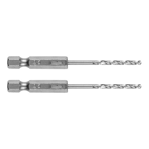 Wiertło do metalu Hex 2.5 mm, 2 szt. Wiertło do metalu Hex 2.5 mm, 2 szt.