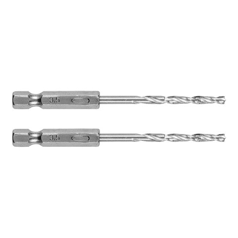 Wiertło do metalu Hex 3.5 mm, 2 szt. Wiertło do metalu Hex 3.5 mm, 2 szt.