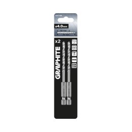 Wiertło do metalu Hex 4.0 mm, 2 szt.