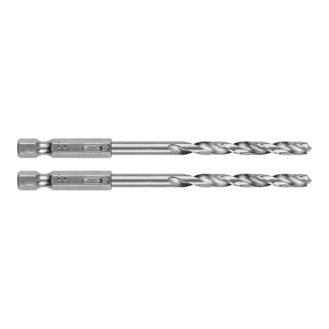 Wiertło do metalu Hex 5.5 mm, 2 szt. Wiertło do metalu Hex 5.5 mm, 2 szt.