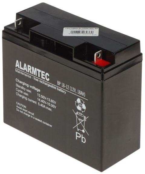 AKUMULATOR 12V/18AH-ALARMTEC-BP ALARMTEC AKUMULATOR 12V/18AH-ALARMTEC-BP ALARMTEC
