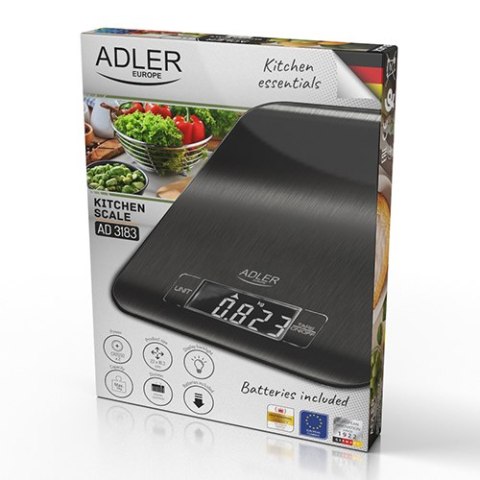 AD 3183 black Waga kuchenna - 5kg AD 3183 black Waga kuchenna - 5kg