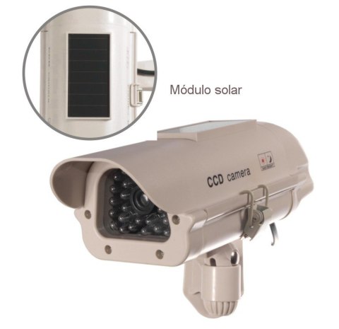 Atrapa kamery SOL1500 Solarna migająca dioda naklejka gratis Atrapa kamery SOL1500 Solarna migająca dioda naklejka gratis