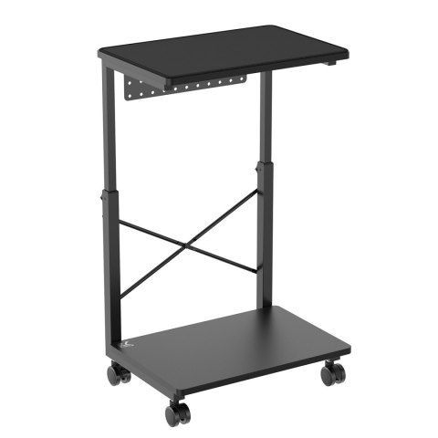 Podstawka wózek na kółkach pod komputer CPU z półką NanoRS, 80kg max, regulowana wysokość 550~850mm, RS430 Podstawka wózek na kółkach pod komputer CPU z półką NanoRS, 80kg max, regulowana wysokość 550~850mm, RS430