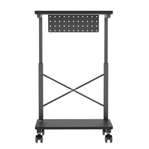 Podstawka wózek na kółkach pod komputer CPU z półką NanoRS, 80kg max, regulowana wysokość 550~850mm, RS430 Podstawka wózek na kółkach pod komputer CPU z półką NanoRS, 80kg max, regulowana wysokość 550~850mm, RS430
