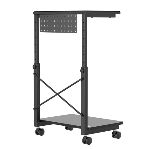 Podstawka wózek na kółkach pod komputer CPU z półką NanoRS, 80kg max, regulowana wysokość 550~850mm, RS430 Podstawka wózek na kółkach pod komputer CPU z półką NanoRS, 80kg max, regulowana wysokość 550~850mm, RS430