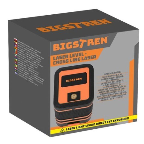 Poziomica laserowa - laser krzyżowy Bigstren 24293 Poziomica laserowa - laser krzyżowy Bigstren 24293