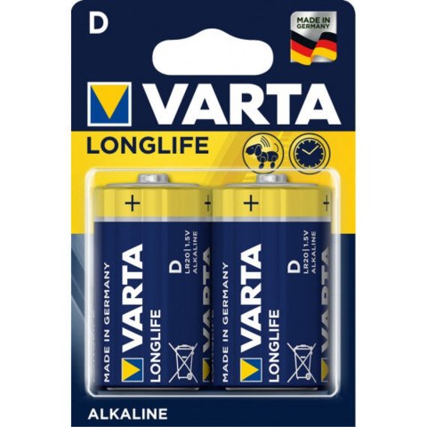 Baterie D / LR20 Varta Longlife 4120 - 2 sztuki (blister) Baterie D / LR20 Varta Longlife 4120 - 2 sztuki (blister)