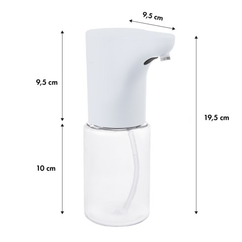Automatyczny dozownik Promedix, pojemnik dyspenser do płynnych mydeł, płynów dezynfekujących, 300ml, 4xAA, biały, PR-540 W Automatyczny dozownik Promedix, pojemnik dyspenser do płynnych mydeł, płynów dezynfekujących, 300ml, 4xAA, biały, PR-540 W