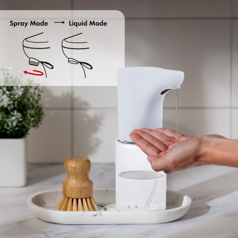 Automatyczny dozownik Promedix, pojemnik dyspenser do płynnych mydeł, płynów dezynfekujących, 300ml, 4xAA, biały, PR-540 W Automatyczny dozownik Promedix, pojemnik dyspenser do płynnych mydeł, płynów dezynfekujących, 300ml, 4xAA, biały, PR-540 W