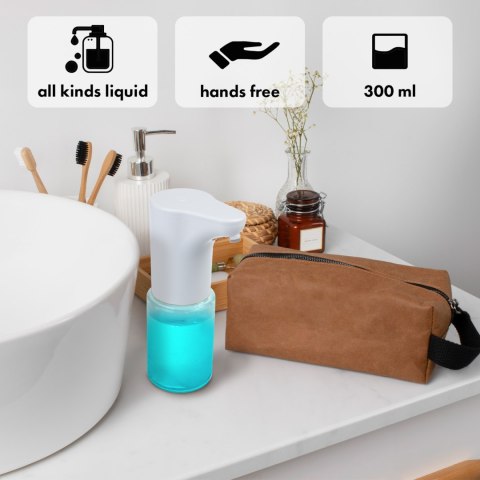 Automatyczny dozownik Promedix, pojemnik dyspenser do płynnych mydeł, płynów dezynfekujących, 300ml, 4xAA, biały, PR-540 W Automatyczny dozownik Promedix, pojemnik dyspenser do płynnych mydeł, płynów dezynfekujących, 300ml, 4xAA, biały, PR-540 W
