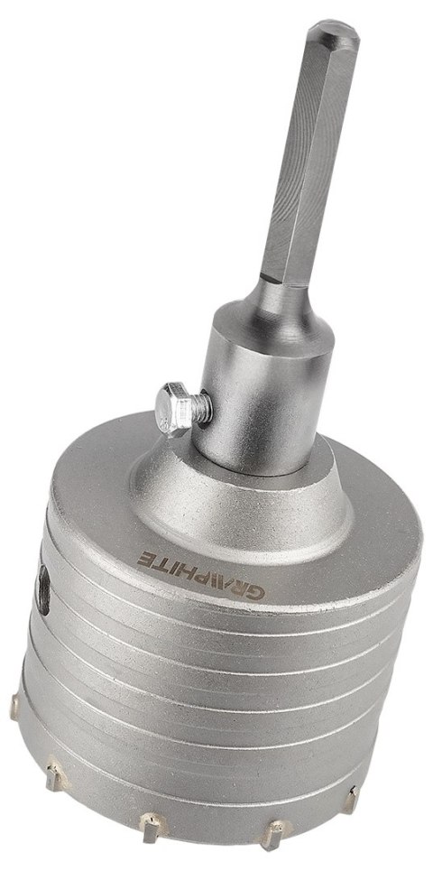 Otwornica widiowa 80 mm z adapterem HEX oraz wiertłem pilotującym Otwornica widiowa 80 mm z adapterem HEX oraz wiertłem pilotującym