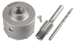 Otwornica widiowa 85 mm z adapterem HEX oraz wiertłem pilotującym