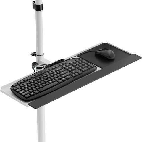 Wózek stand profesjonalny Maclean, mobilne stanowisko komputerowe na kółkach, max 17"-32", max 20kg, MC-793 W Wózek stand profesjonalny Maclean, mobilne stanowisko komputerowe na kółkach, max 17"-32", max 20kg, MC-793 W