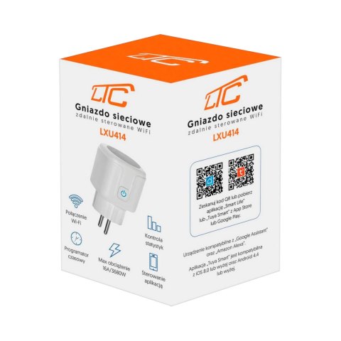 Gniazdo WiFi Tuya LTC GGW LXU414 Gniazdo WiFi Tuya LTC GGW LXU414