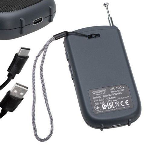 CR 1905 Radio przenośne fm/am - usb - mini radio CR 1905 Radio przenośne fm/am - usb - mini radio
