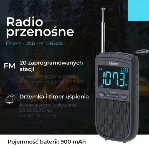 CR 1905 Radio przenośne fm/am - usb - mini radio CR 1905 Radio przenośne fm/am - usb - mini radio