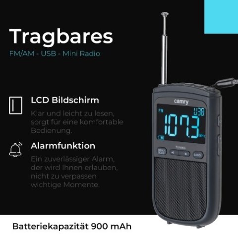 CR 1905 Radio przenośne fm/am - usb - mini radio CR 1905 Radio przenośne fm/am - usb - mini radio