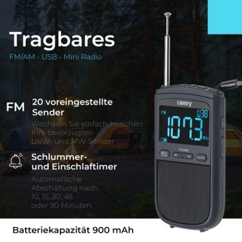 CR 1905 Radio przenośne fm/am - usb - mini radio CR 1905 Radio przenośne fm/am - usb - mini radio