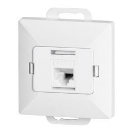 Gniazdo 1xRJ45 Cat5 Pearl, RJ45-5CAT/P1, biały