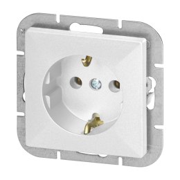 Gniazdo pojedyncze p/t 2P+Z Schuko Pearl, 16A, 250V, PT-17P, biały
