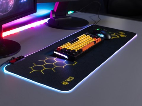 Podkładka pod klawiaturę i mysz TRACER GAMEZONE Hexy1 RGB (80/30/0,4) Podkładka pod klawiaturę i mysz TRACER GAMEZONE Hexy1 RGB (80/30/0,4)