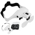 DA351 Okulary lupa nagłowna 2xled