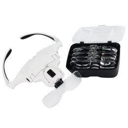 DA351 Okulary lupa nagłowna 2xled