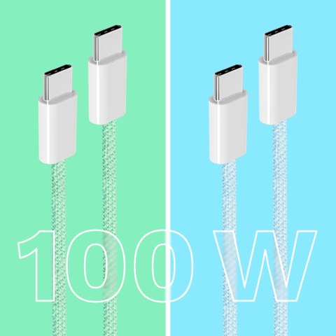 Kabel USB typu C - USB typu C 100 W 1 m zielony Kruger&Matz Basic Kabel USB typu C - USB typu C 100 W 1 m zielony Kruger&Matz Basic
