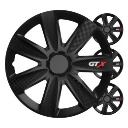 Kołpaki samochodowe 4szt. komplet gtx carbon czarny 16
