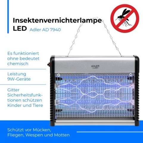 AD 7940 Lampa owadobójcza led AD 7940 Lampa owadobójcza led