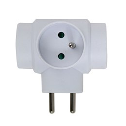 ELK302W Esperanza rozgałęźnik elektr. 3 gn. biały