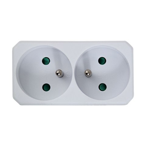 ELK305W Esperanza rozgałęźnik elektr. 2 gn. biały ELK305W Esperanza rozgałęźnik elektr. 2 gn. biały