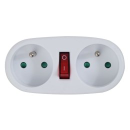 ELK306W Esperanza rozgałęźnik elektr. 2 gn. wł. biały