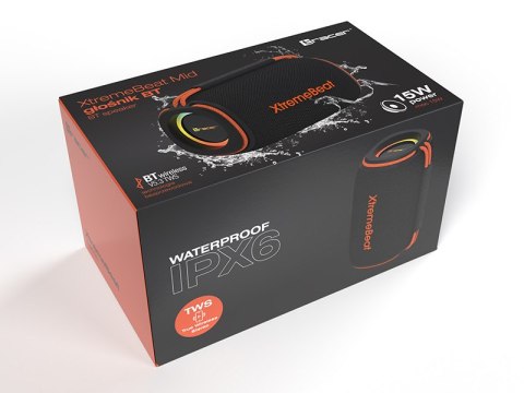 Głośniki TRACER XtremeBeat Mid TWS BT RGB BLACK Głośniki TRACER XtremeBeat Mid TWS BT RGB BLACK