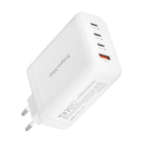 Ładowarka sieciowa Kruger&Matz 140 W GaN z funkcją Quick Charge i Power Delivery Ładowarka sieciowa Kruger&Matz 140 W GaN z funkcją Quick Charge i Power Delivery