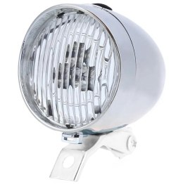ZD14B Lampa rowerowa led retro silver