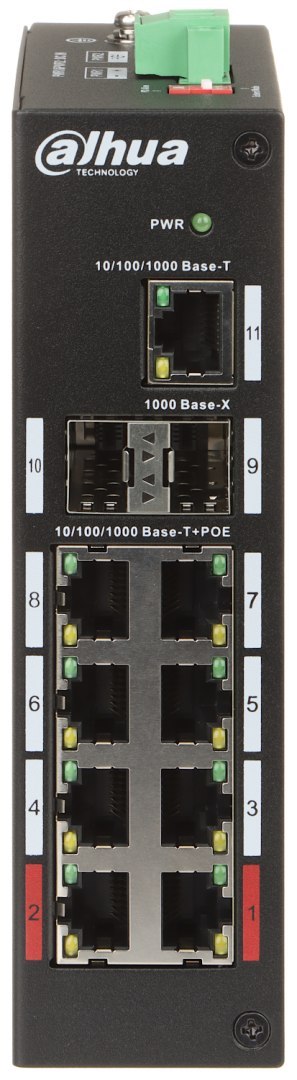 SWITCH POE PFS3211-8GT-120-V2 8-PORTOWY SFP DAHUA