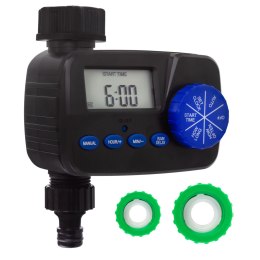 Elektroniczny sterownik nawadniania GreenBlue, programator, zasilanie 2x1,5V AA, GB390