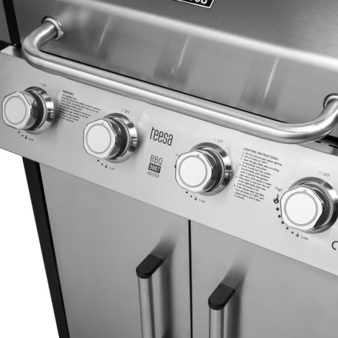 Teesa BBQ 5007 MASTER grill gazowy - 5 palników- miejsce na butlę Teesa BBQ 5007 MASTER grill gazowy - 5 palników- miejsce na butlę