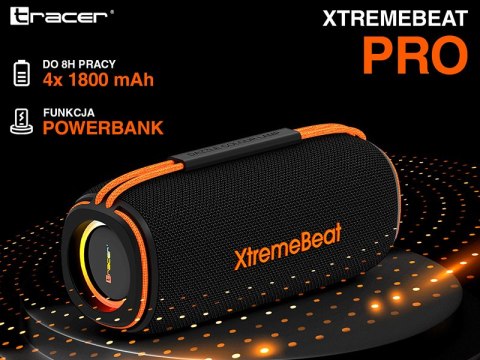 Głośniki TRACER XtremeBeat PRO TWS BT RGB BLACK Głośniki TRACER XtremeBeat PRO TWS BT RGB BLACK