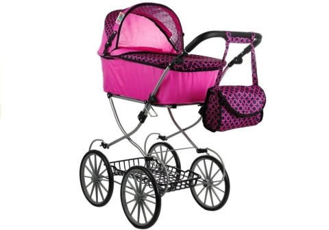 Wózek dla lalek Alice Retro, Duży, Głęboki, Torba Wózek dla lalek Alice Retro, Duży, Głęboki, Torba