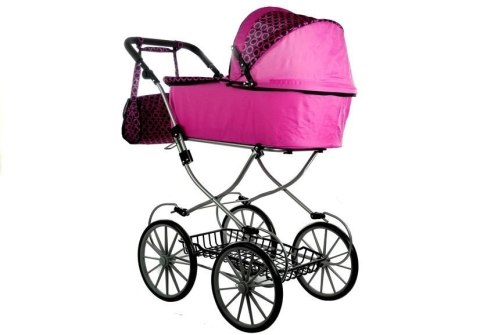 Wózek dla lalek Alice Retro, Duży, Głęboki, Torba Wózek dla lalek Alice Retro, Duży, Głęboki, Torba