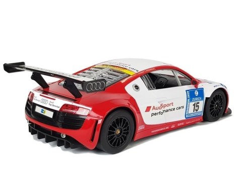 Auto R/C Audi R8 LMS Rastar 1:14 Biało-Czerwone Auto R/C Audi R8 LMS Rastar 1:14 Biało-Czerwone